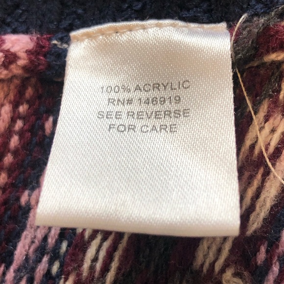 Freshman Forever Blue & Pink Sweater Poncho - Picture 3 of 7